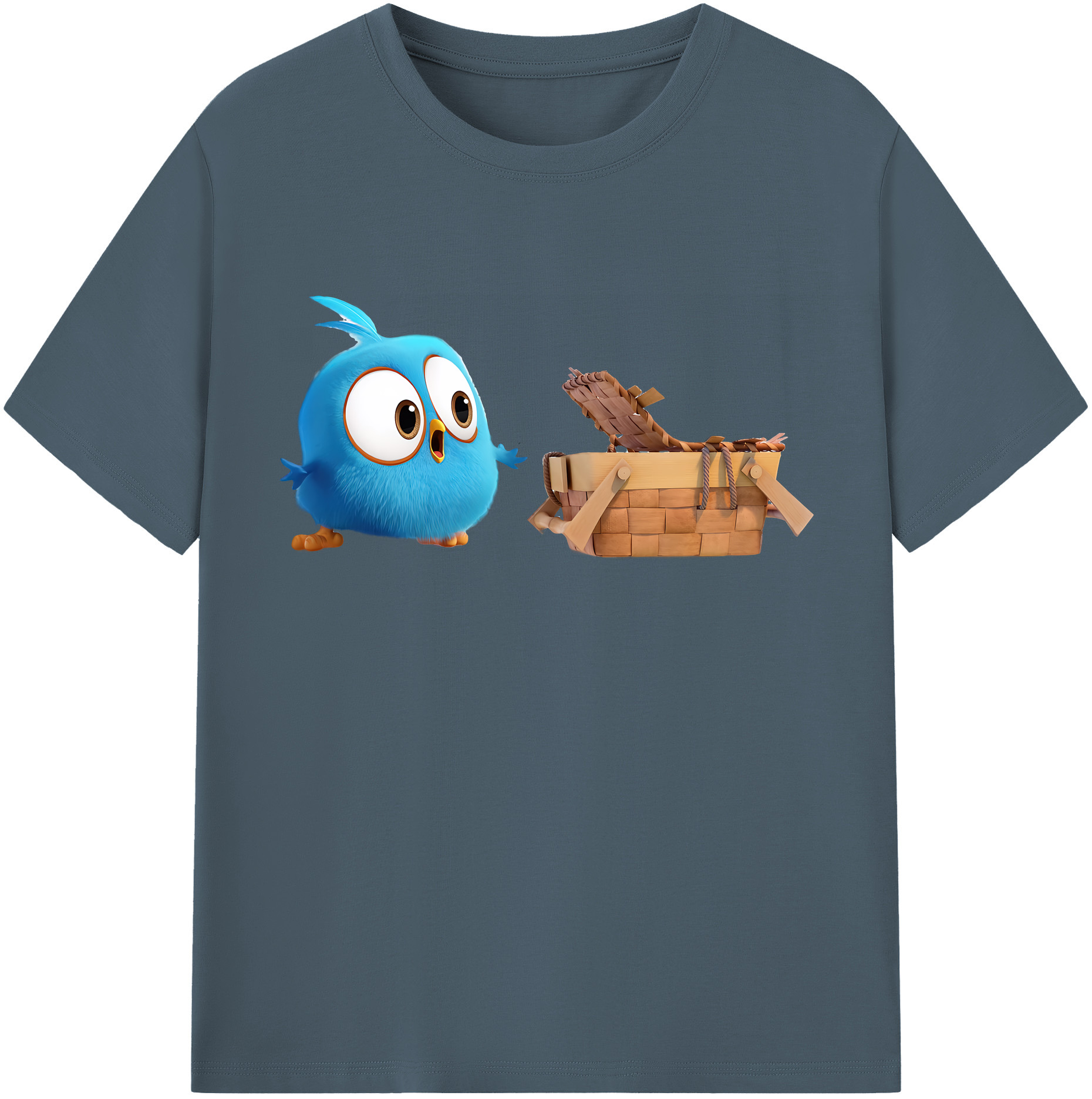 （画像用） Angry Birds アングリーバード 綿100％半袖Tシャツ（フロントプリント）